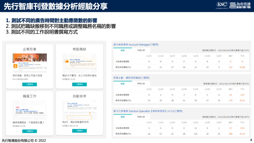 先行智庫刊登數據分析經驗分享1
