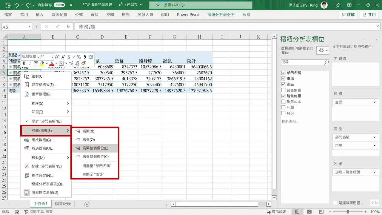 【Excel樞紐分析】怎麼從銷售數字、成本、時間看出更有料的分析?