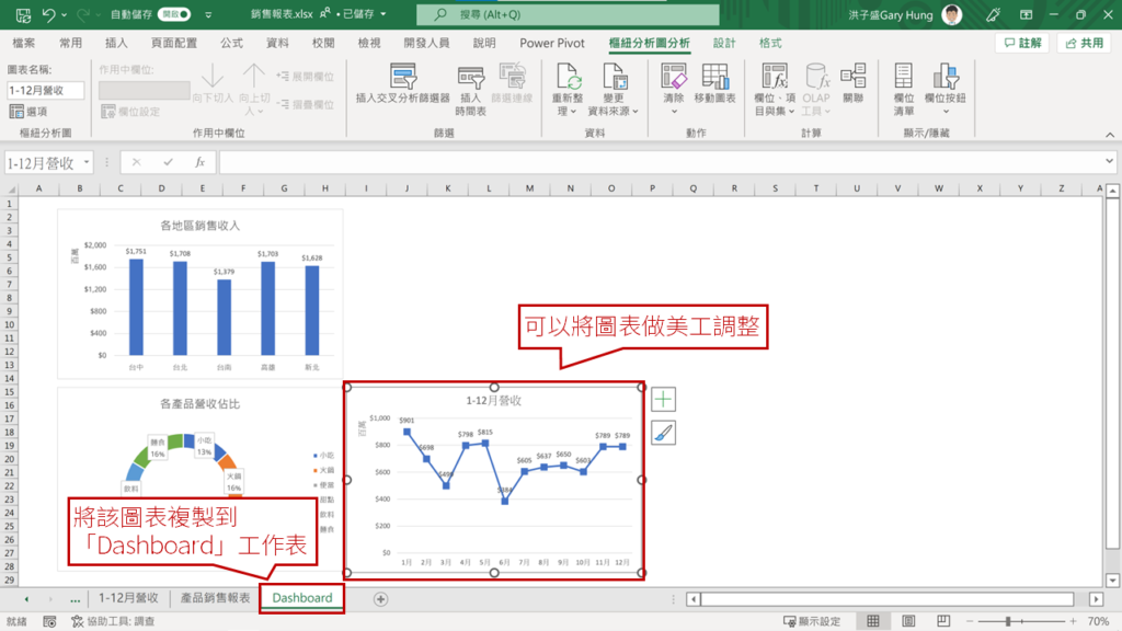 步驟2:插入圖表
