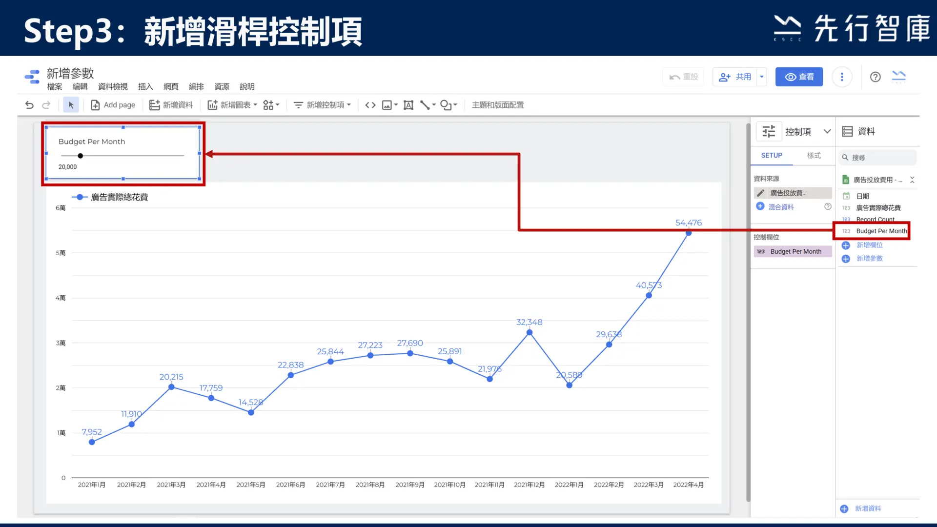 Google Data Studio教學-新增參數，5步驟學會！7