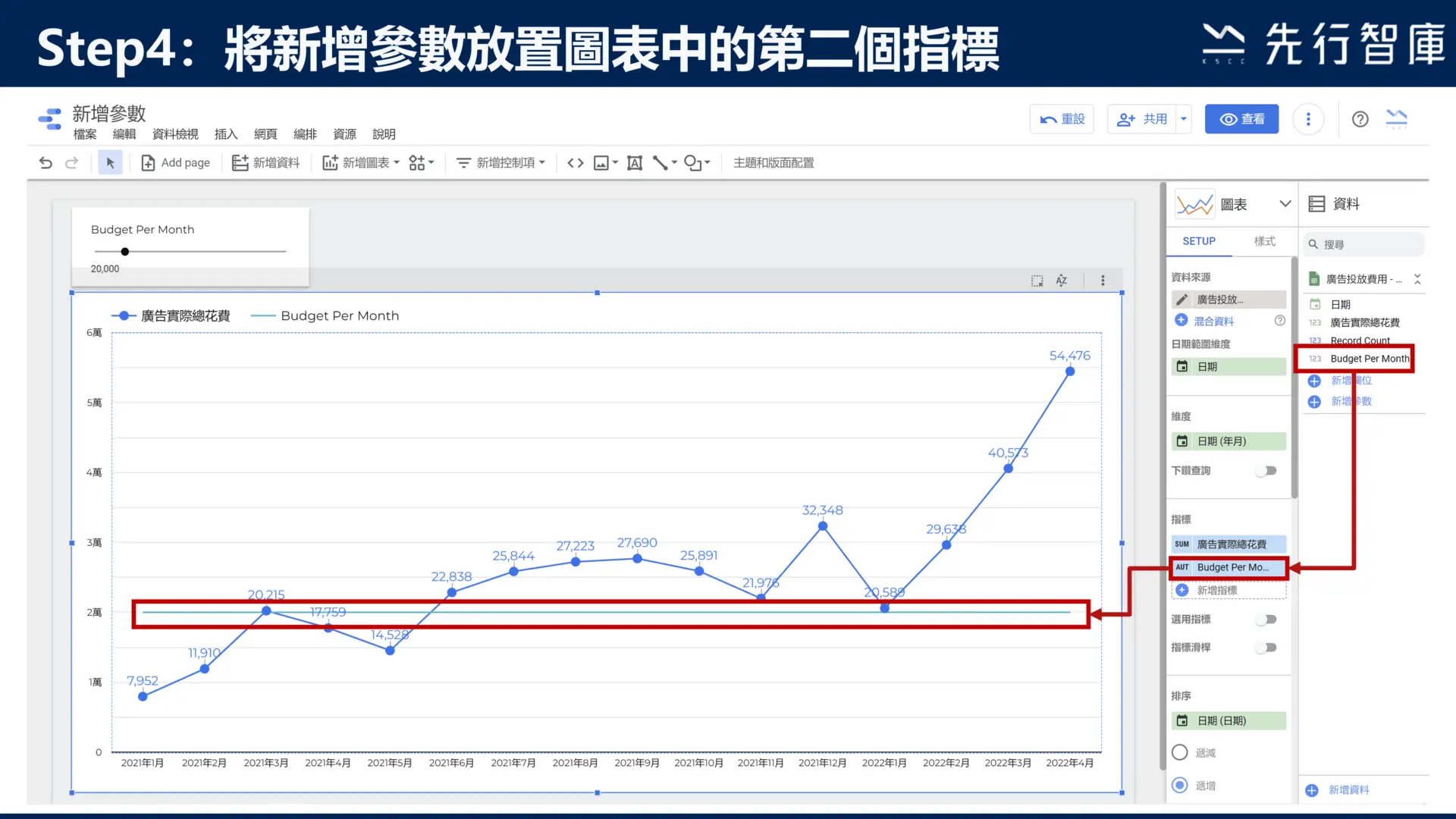 Google Data Studio教學-新增參數，5步驟學會！8