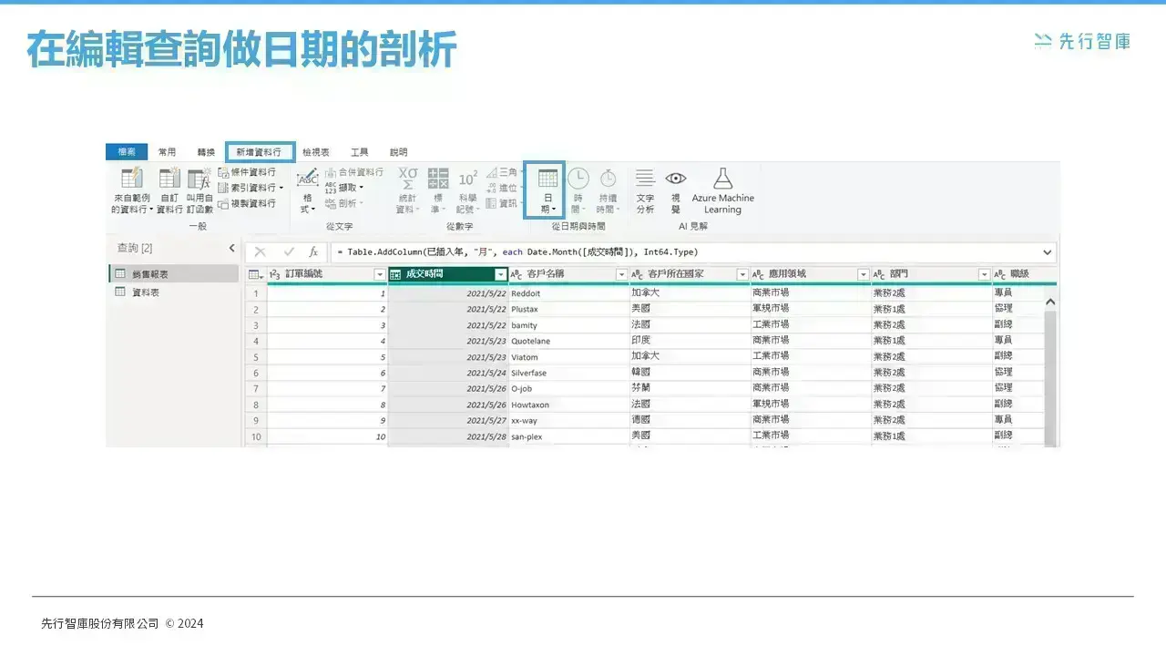教你如何快速製作Power BI預設日期篩選器 (1)