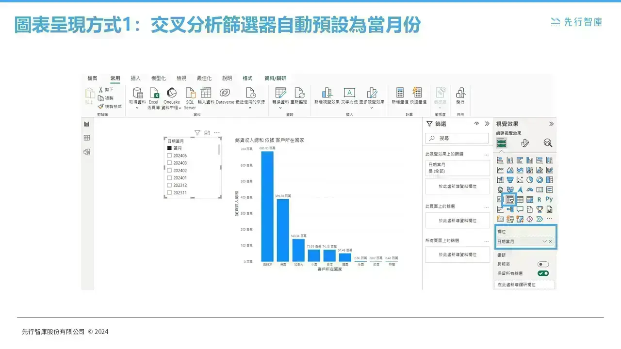 教你如何快速製作Power BI預設日期篩選器 (5)