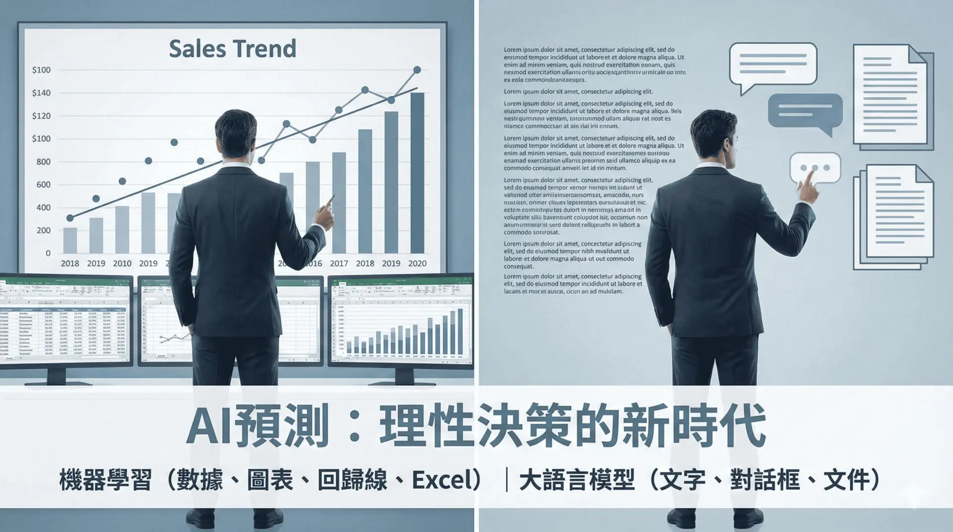 老闆：能不能用 AI 預測明年銷量？當我們談論「預測」時，該選「機器學習 ML」還是「大語言模型LLM」？