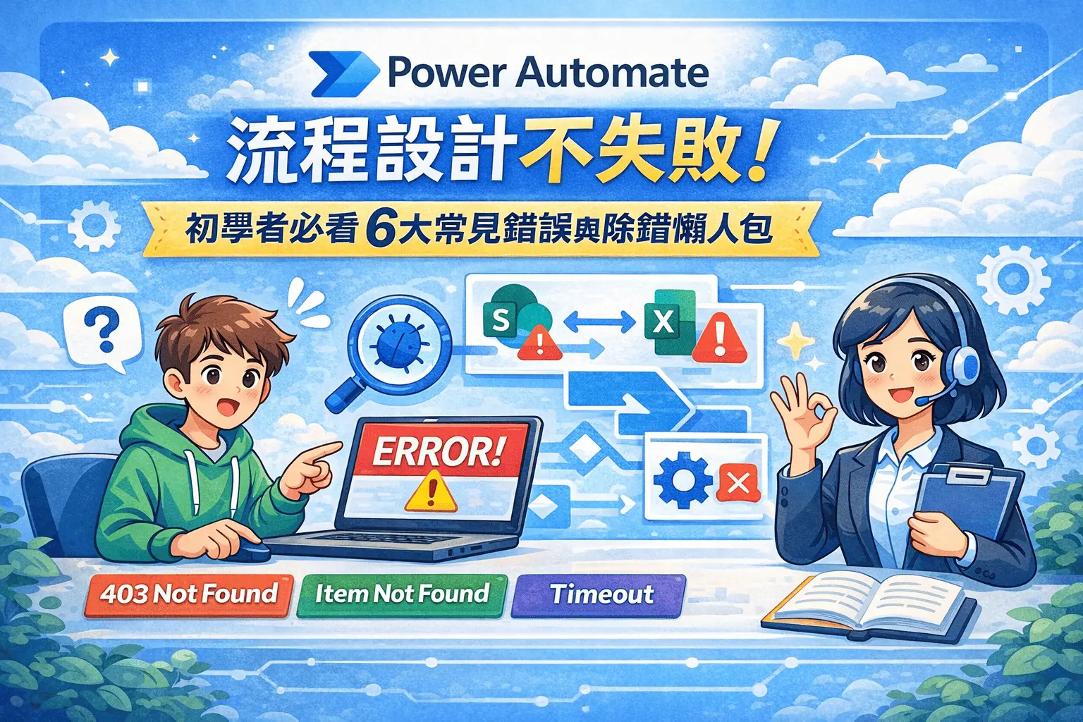Power Automate雲端流程設計不失敗！初學者必看6大常見錯誤與除錯全攻略（2026最新）